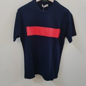Givenchy Pastel Logo Printed Navy T-Shirt
